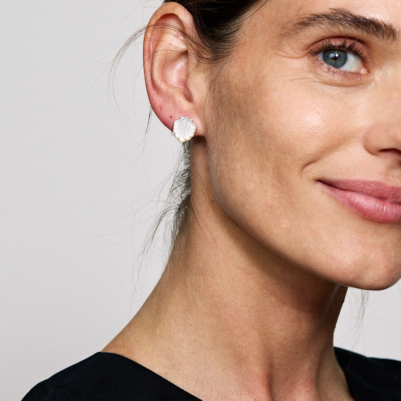 Shell Earrings in SMO 14k Rose Gold