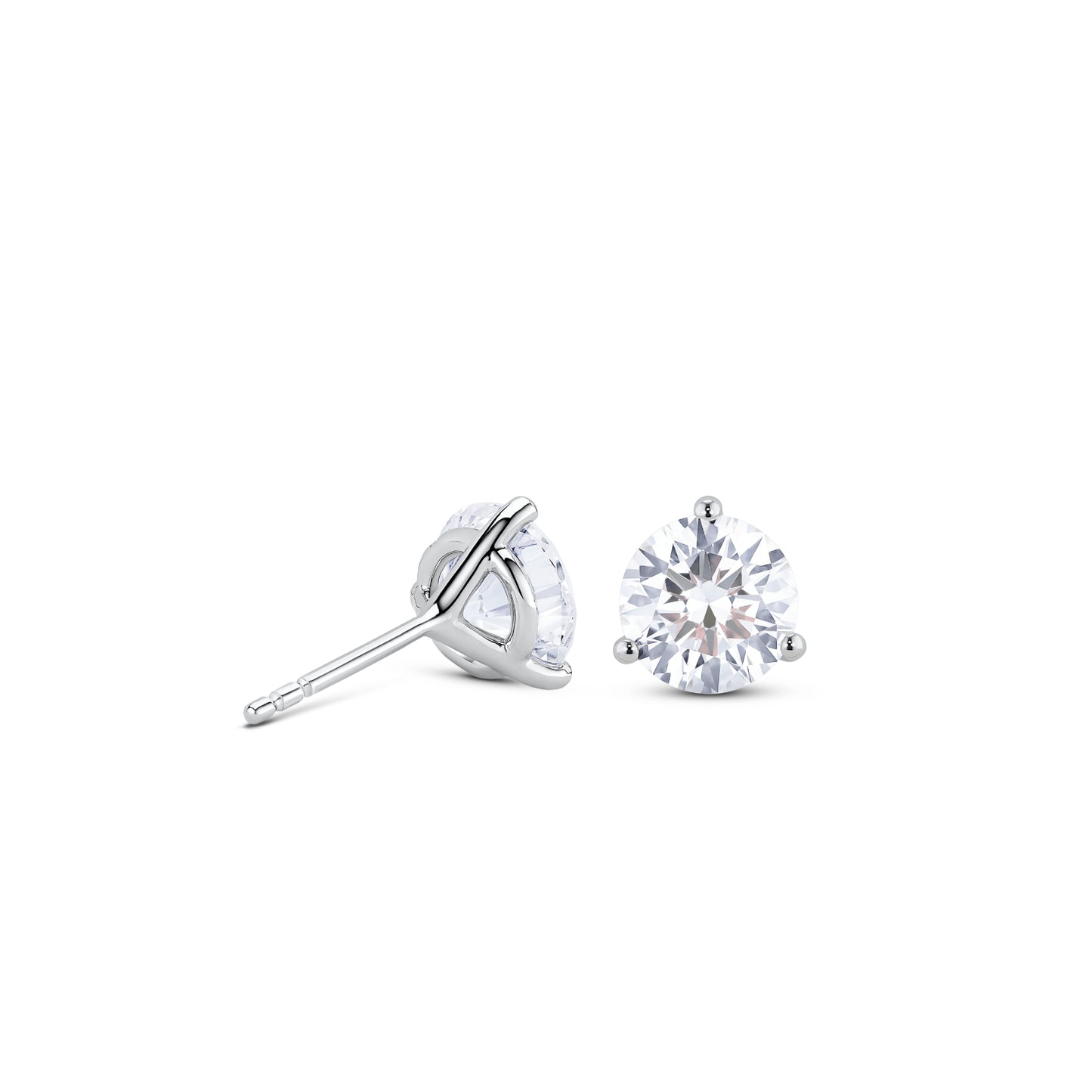 Lab-Grown Diamond 1.0 ct tw Round Brilliant Solitaire Studs