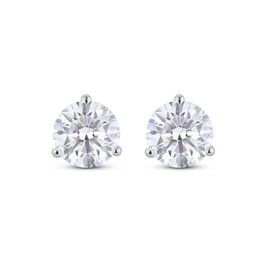 Lab-Grown Diamond 5.0 ct tw Round Brilliant Solitaire Studs