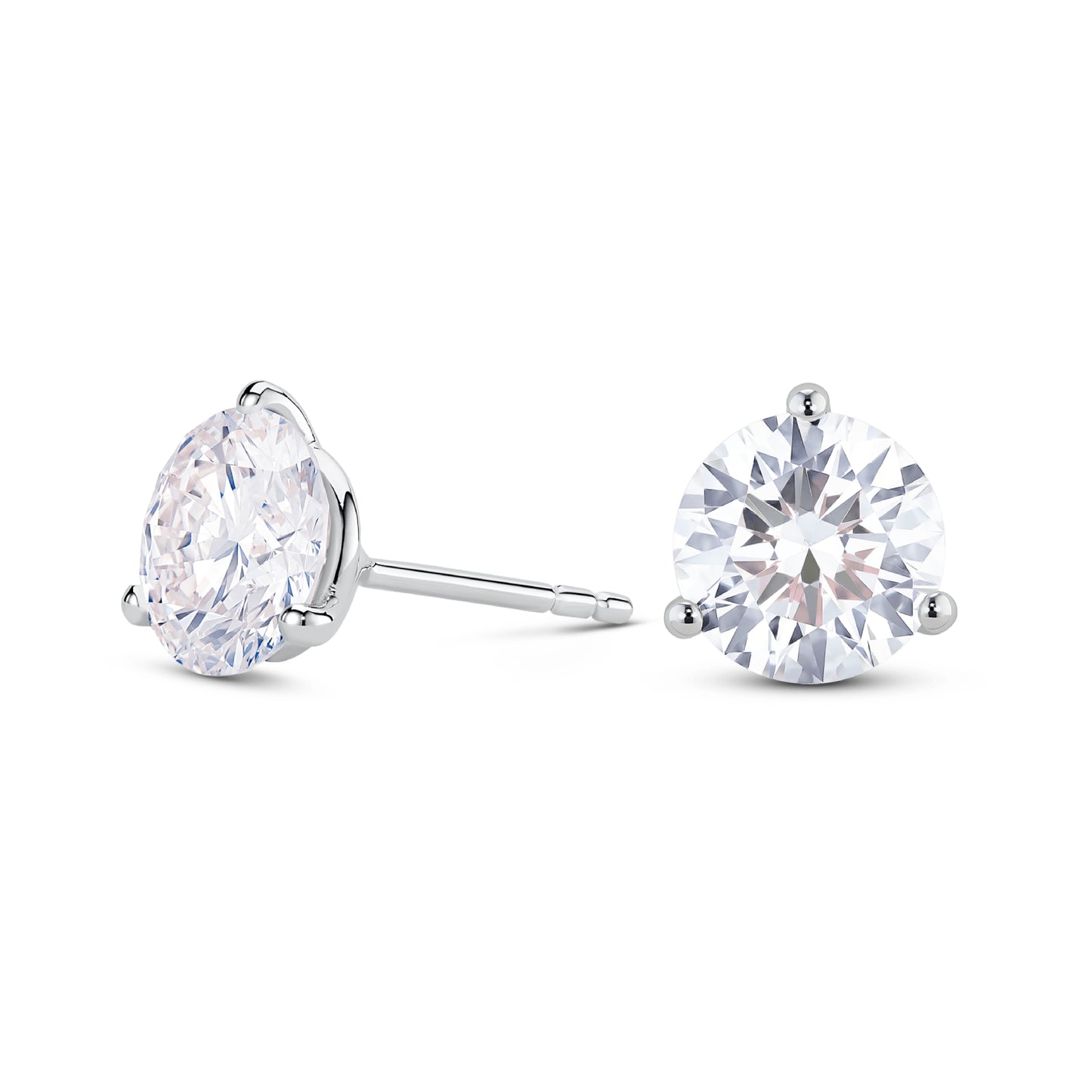 LIGHTBOX Lab-Grown Diamond 5ct. tw. Round Brilliant Solitaire Studs
