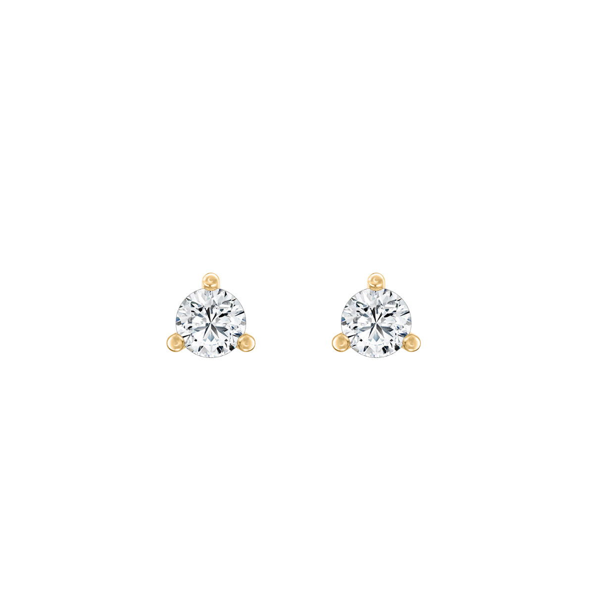 Round Lab-Grown Diamond Classic Stud Earrings