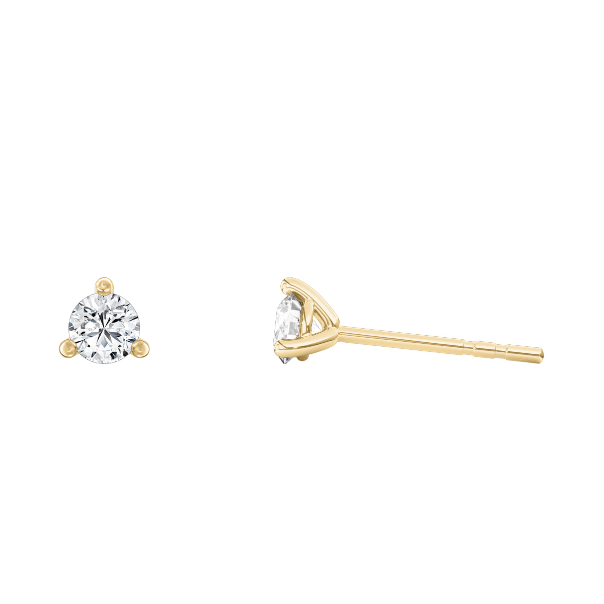 Round Lab-Grown Diamond Classic Stud Earrings