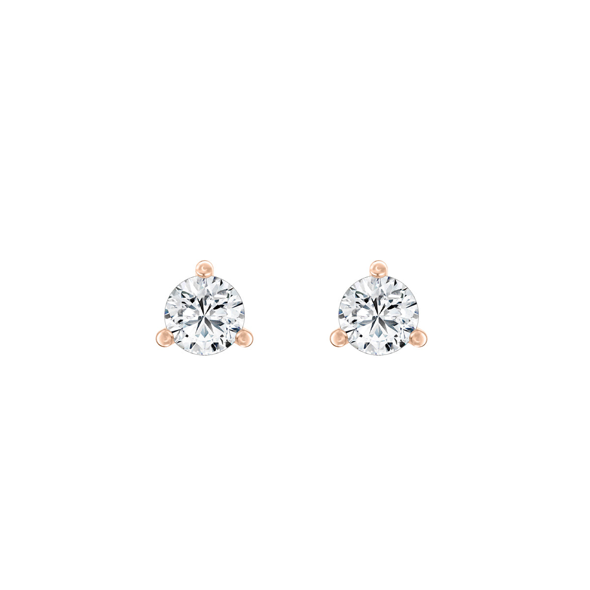 Round Lab-Grown Diamond Classic Stud Earrings