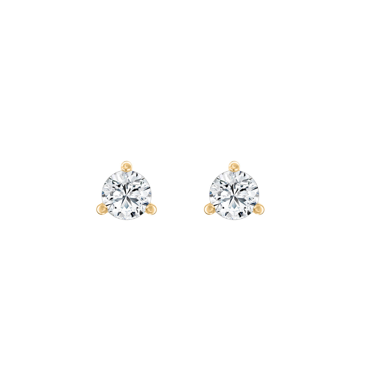 Round Lab-Grown Diamond Classic Stud Earrings