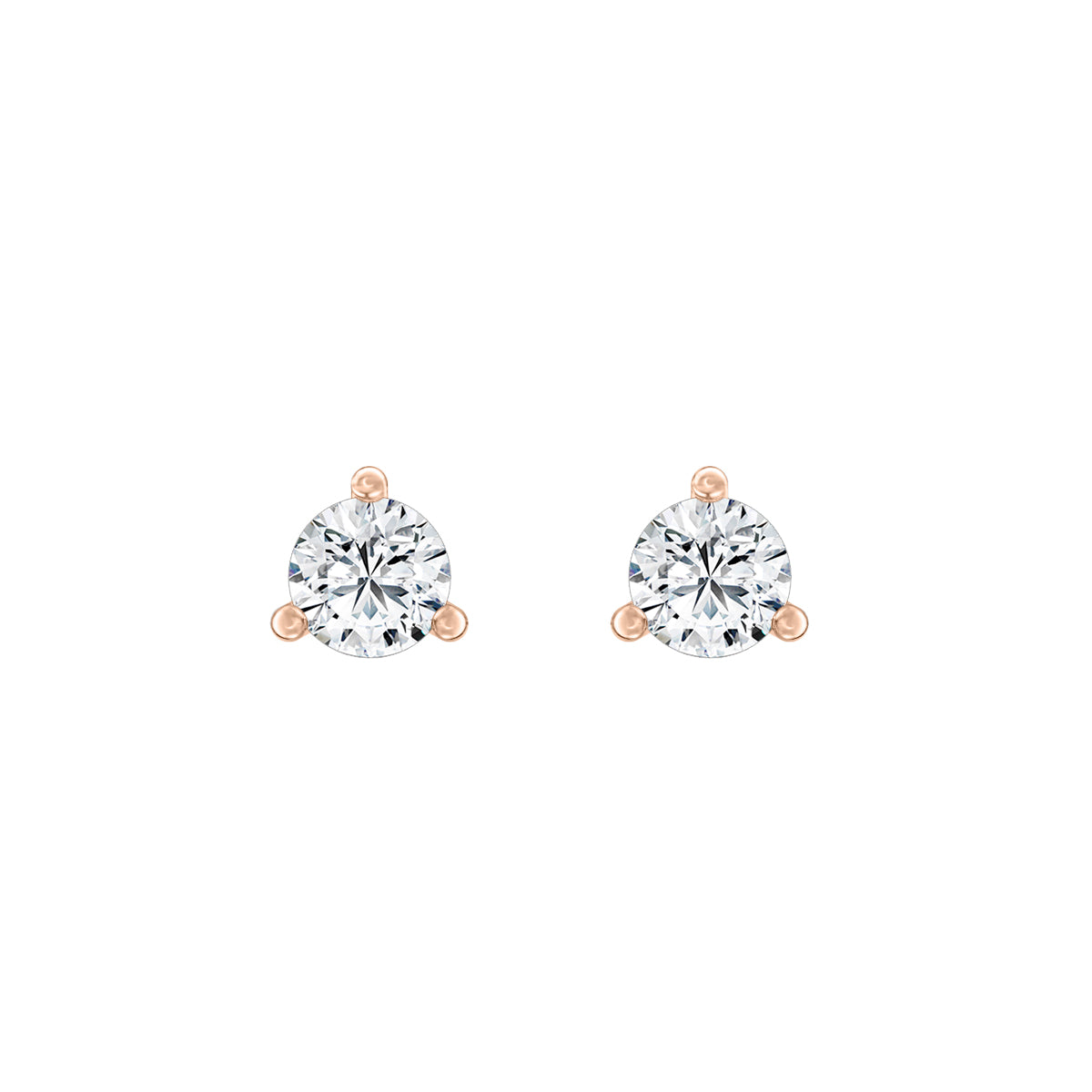 Round Lab-Grown Diamond Classic Stud Earrings