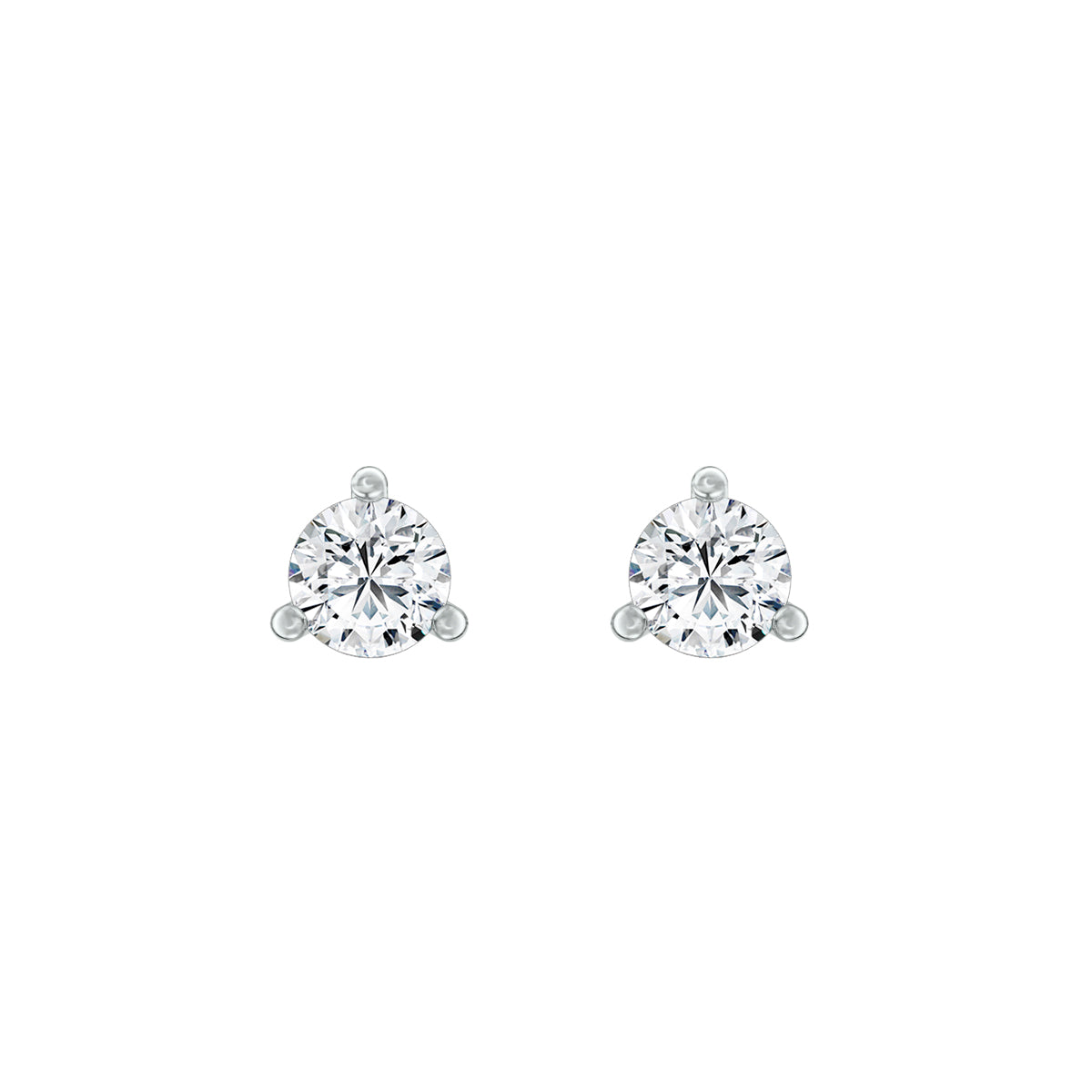 Round Lab-Grown Diamond Classic Stud Earrings