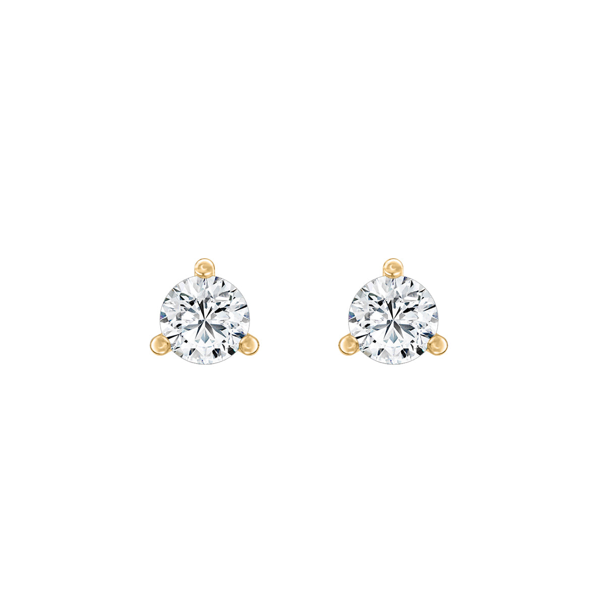 Round Lab-Grown Diamond Classic Stud Earrings