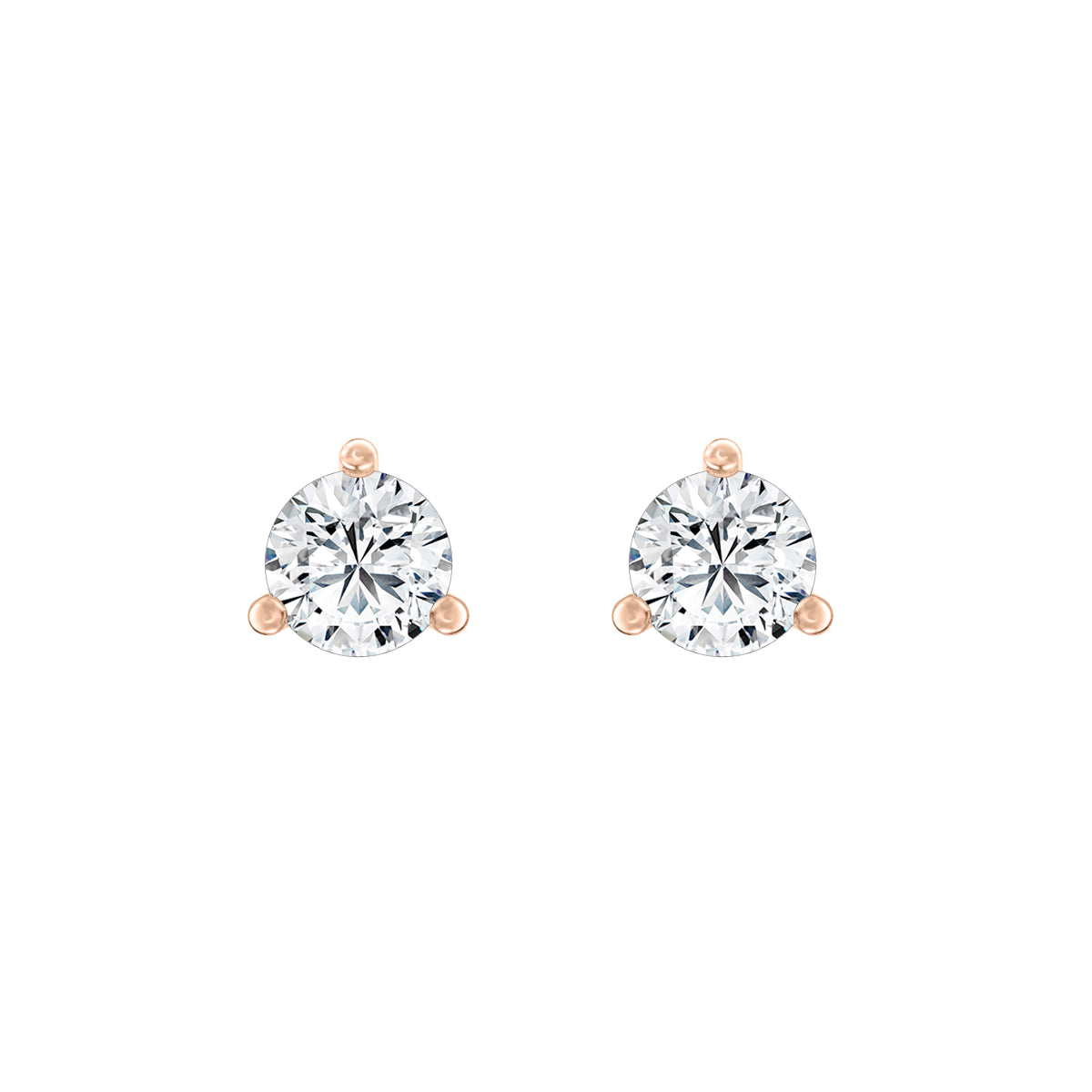 Round Lab-Grown Diamond Classic Stud Earrings
