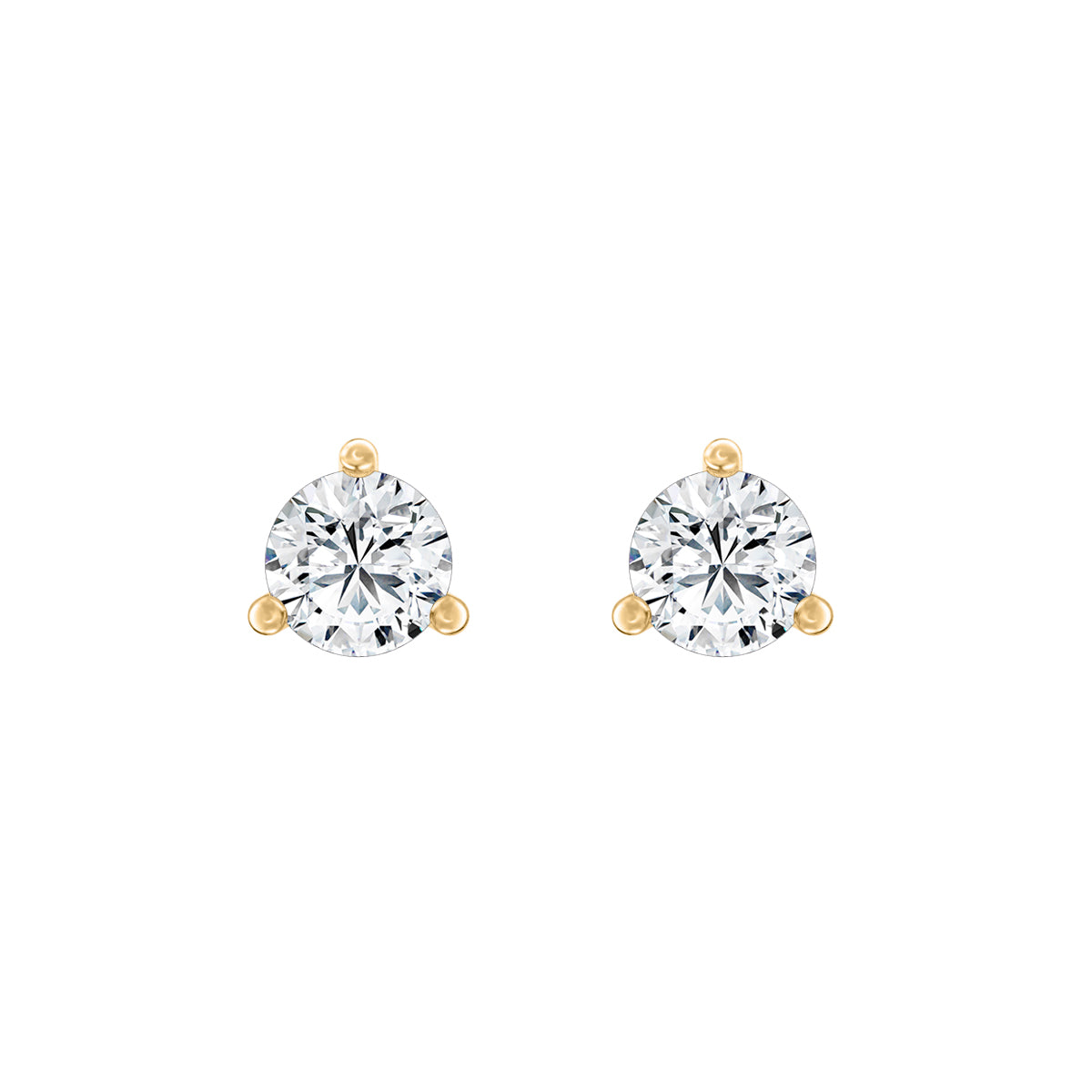 Round Lab-Grown Diamond Classic Stud Earrings
