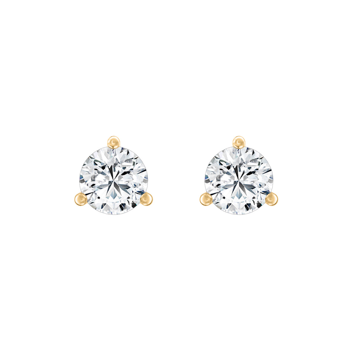 Round Lab-Grown Diamond Classic Stud Earrings