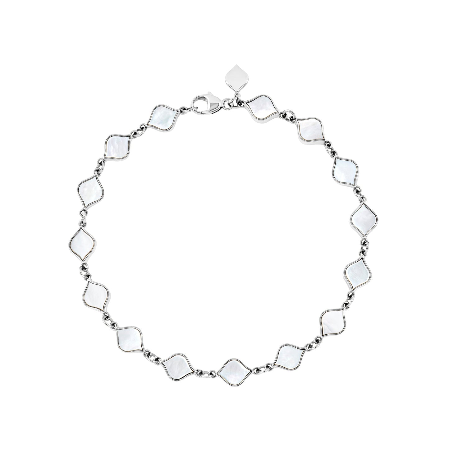 Unity Mother-of-Pearl Bracelet 7mm in Sterling Silver