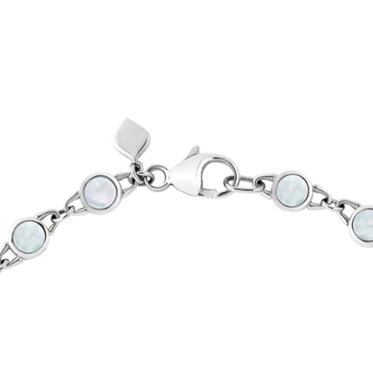 TreasureLock Mother-of-Pearl Bracelet 3mm in Sterling Silver
