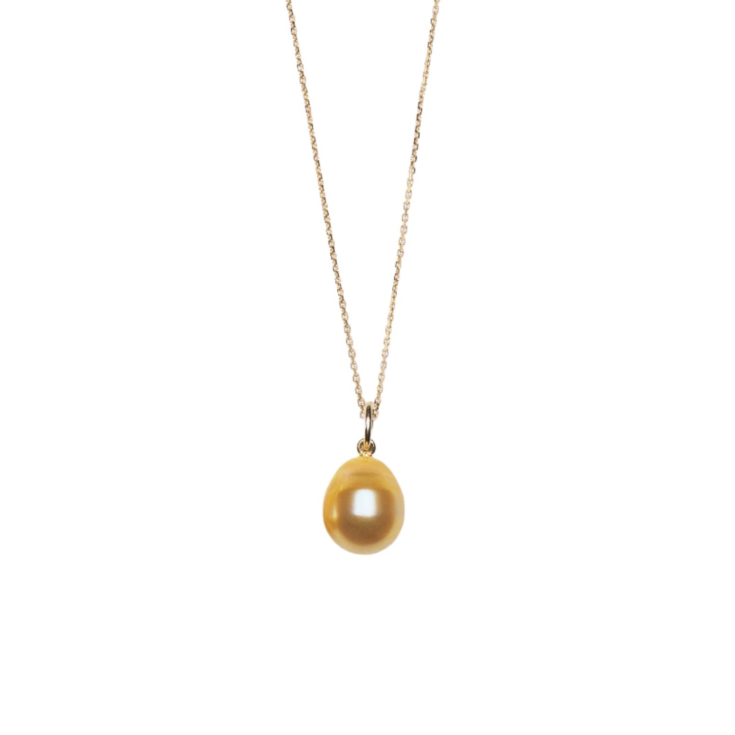 JEWELMER Les Classique Baroque South Sea Gold Pearl Pendant in 18k Gold