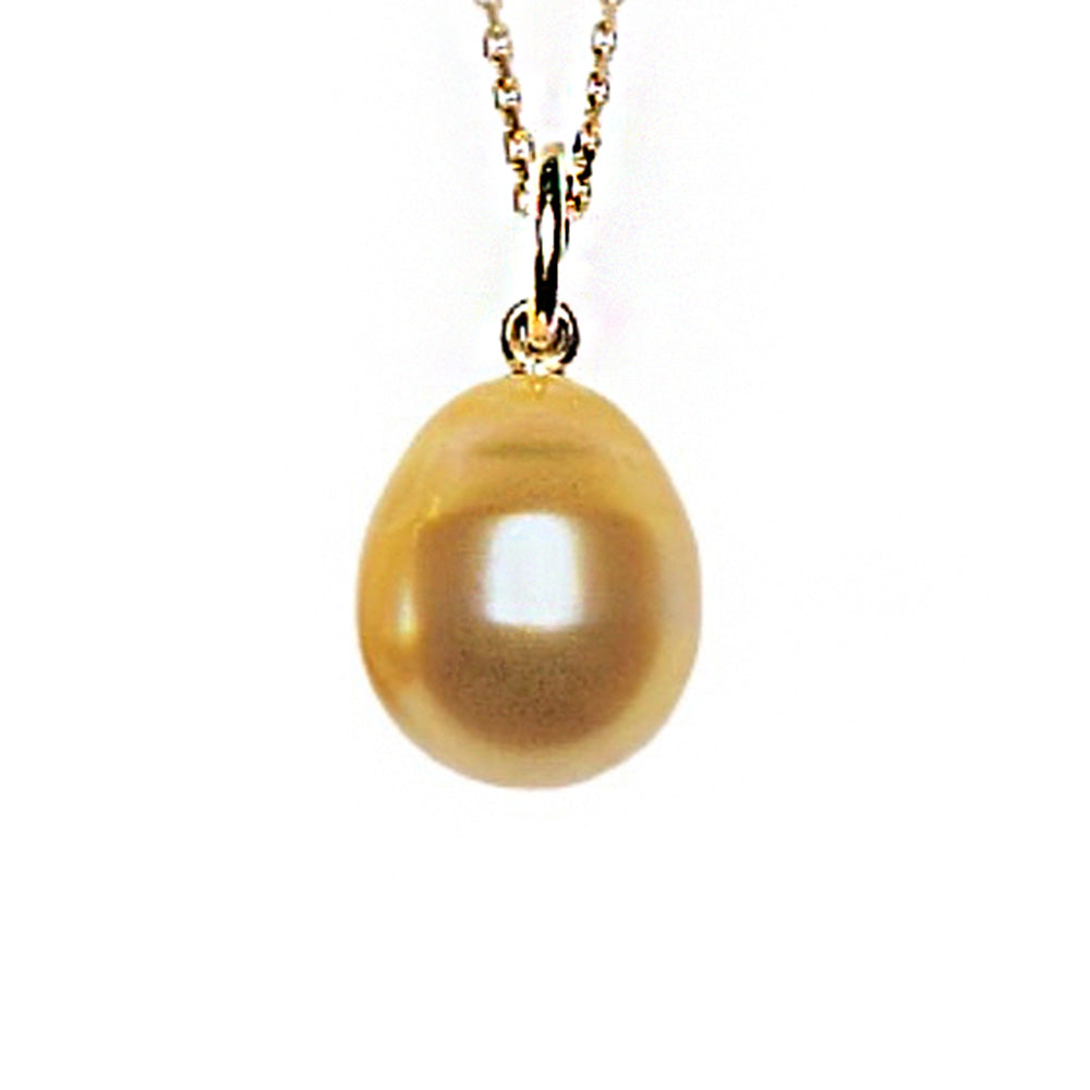 JEWELMER Les Classique Baroque South Sea Gold Pearl Pendant in 18k Gold