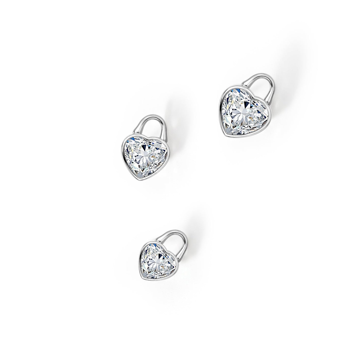 TreasureLock 3.0 ct Lab-Grown Heart Diamond Pendant