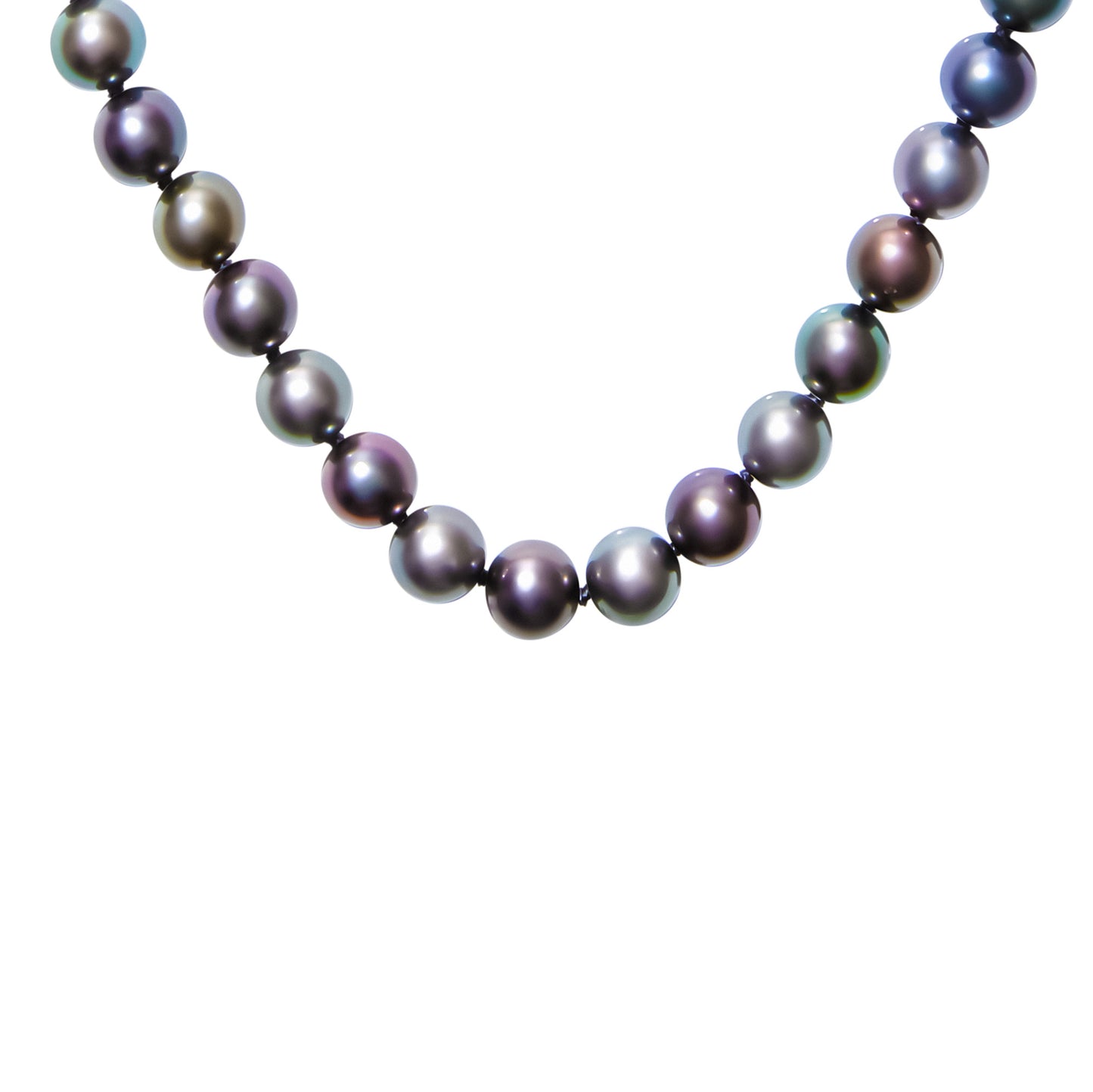 Tahitian Multicolor Near Round 8mm Pearl Necklace