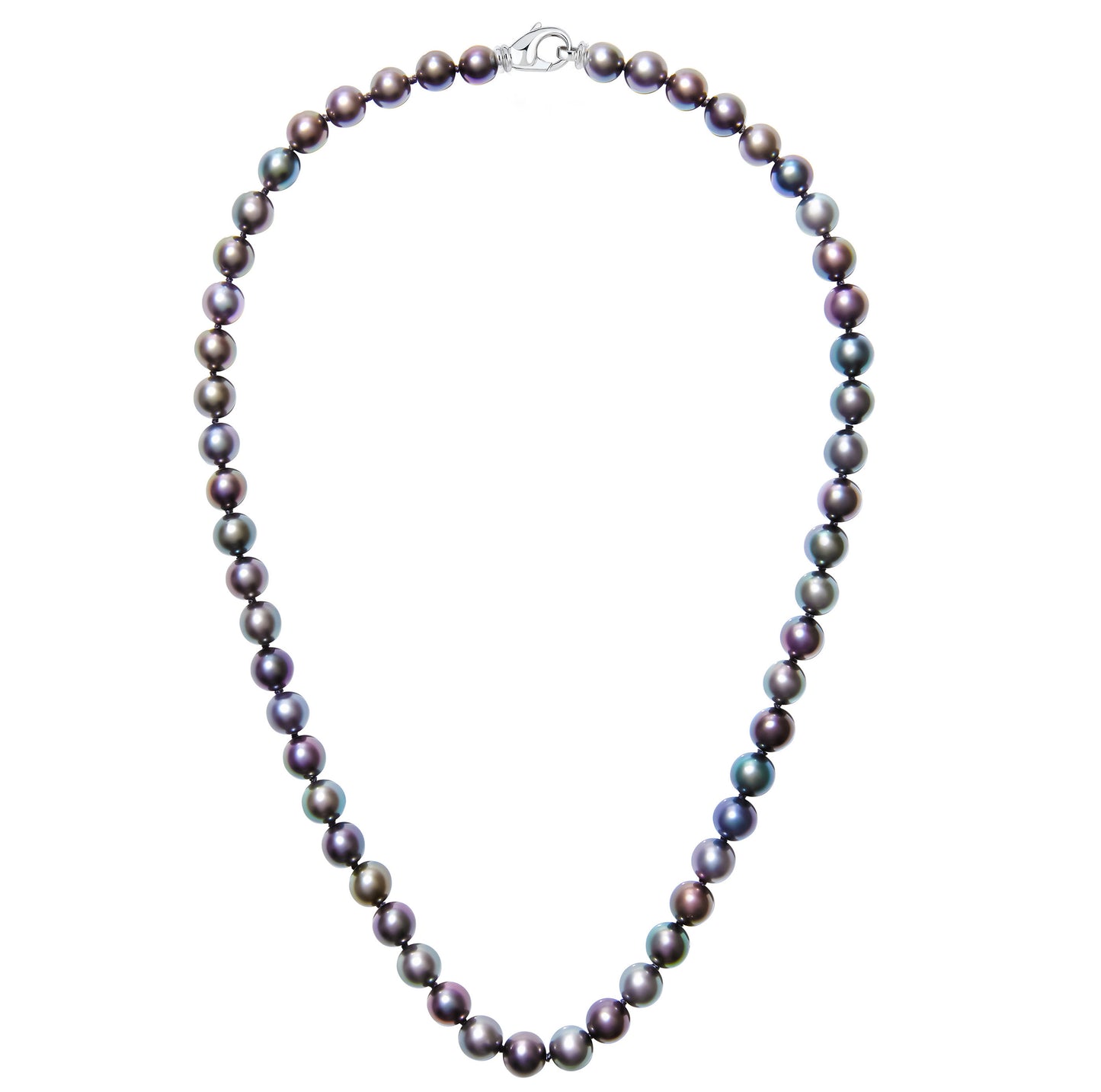 Tahitian Multicolor Near Round 8mm Pearl Necklace