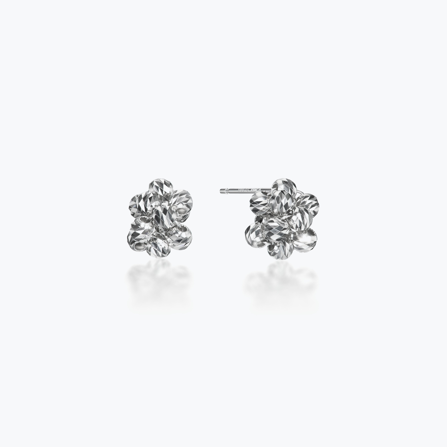Platinum Born Meteorite Studs