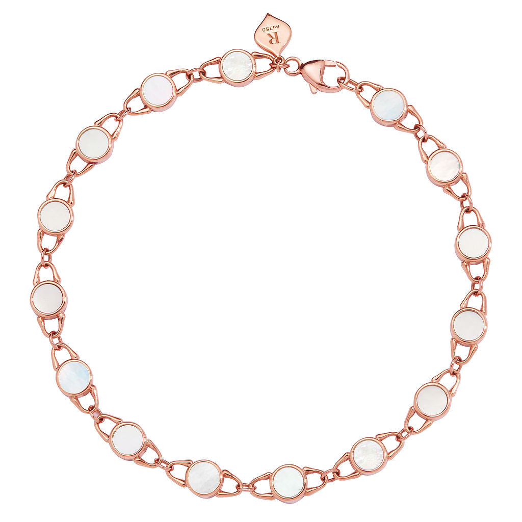 TreasureLock Mother-of-Pearl Bracelet 4mm in 18k Rose Gold