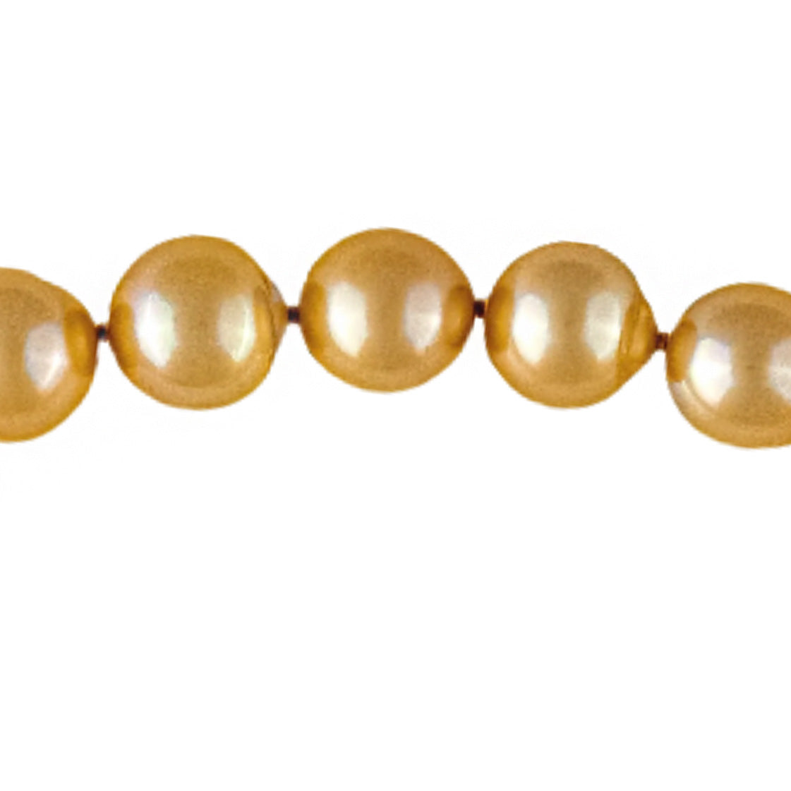 JEWELMER Semi Baroque Light Champagne South Sea Pearl Strand
