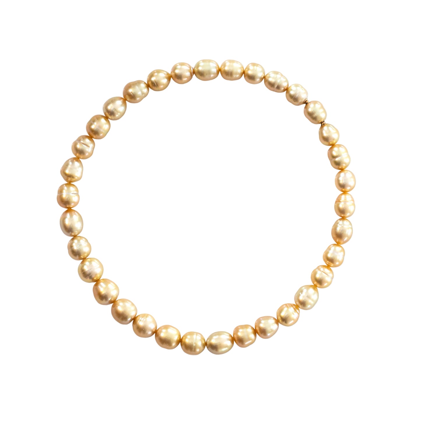 Australian South Sea Golden Baroque Pearl Necklace