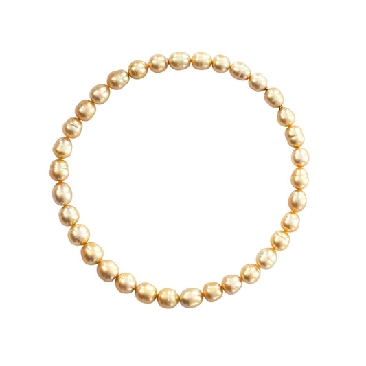Australian South Sea Golden Baroque Pearl Necklace