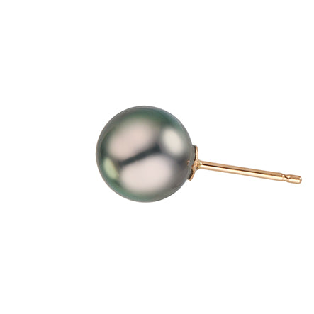 Unity Tahitian Round Stud Earrings 9-11mm in 18k Rose Gold