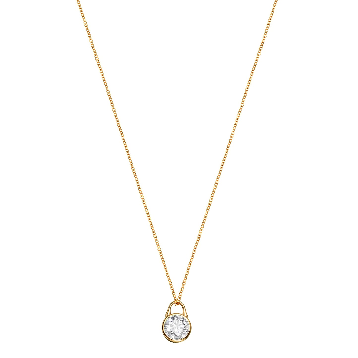 TreasureLock Lab-Grown Diamond Pendant 0.75 ct in 18k Yellow Gold