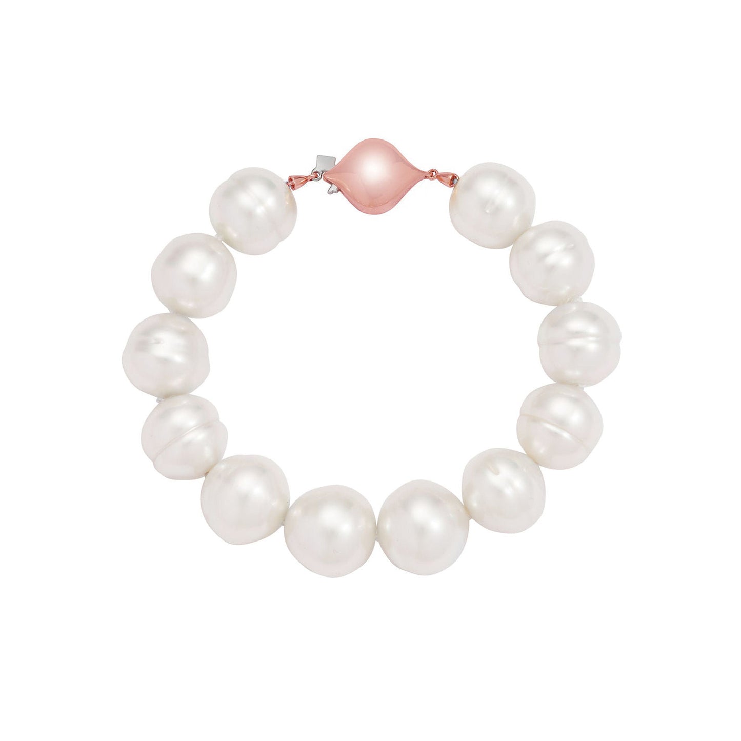 Australian South Sea Circle Pearl Bracelet in 18k Rose Gold