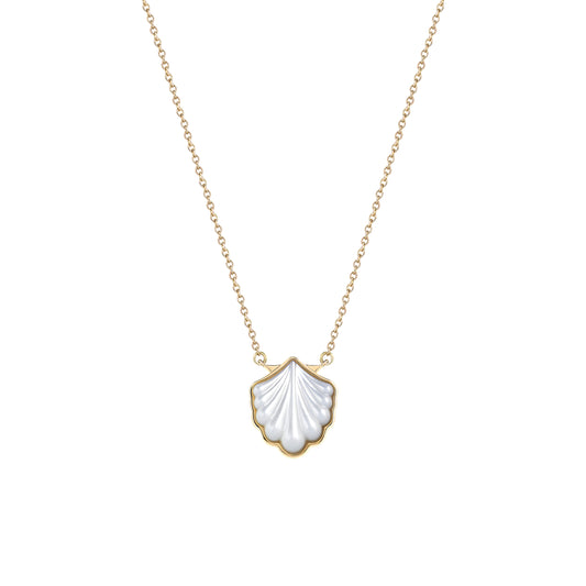 Shell Pendant in 14k SMO Yellow Gold