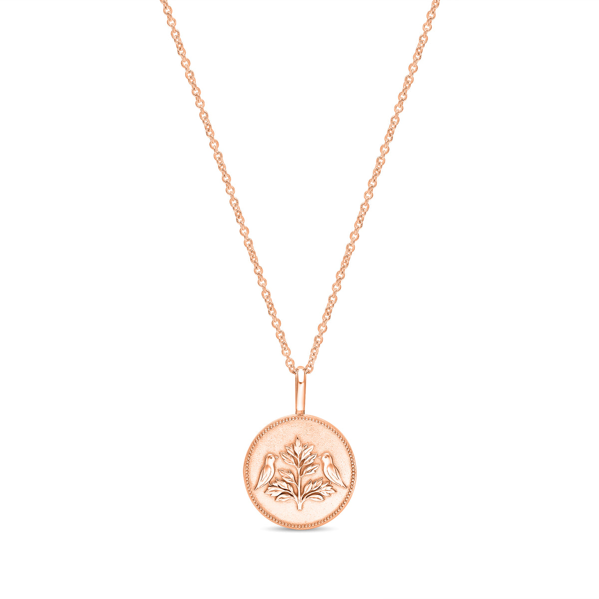 Tree of Life Pendant 12mm in 14k Rose Gold