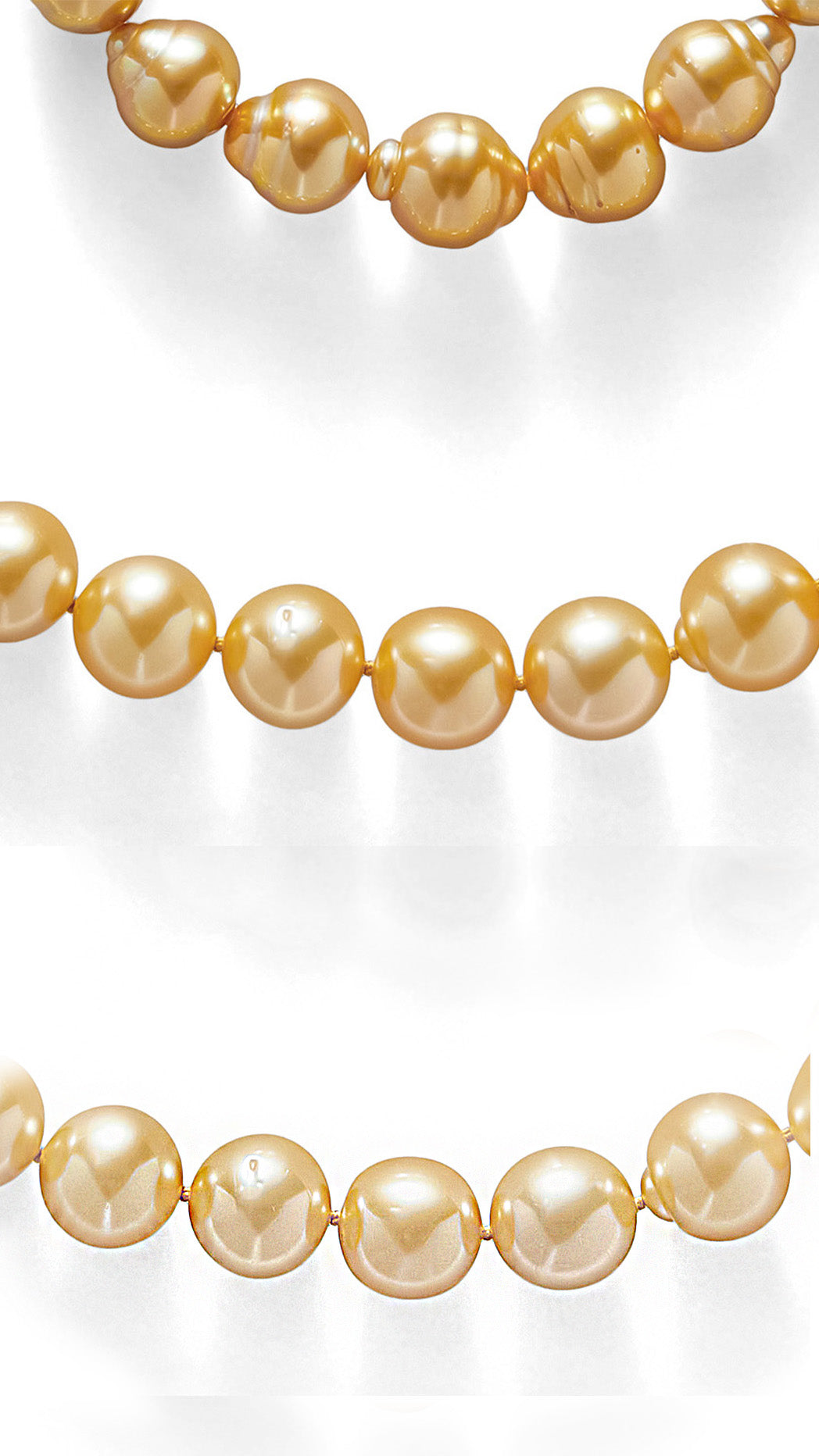 JEWELMER Les Classique Baroque South Sea Gold Pearl Pendant in 18k Gold