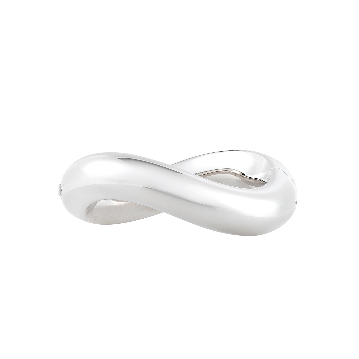 Angela Cummings Wave bangle in sterling silver on white background