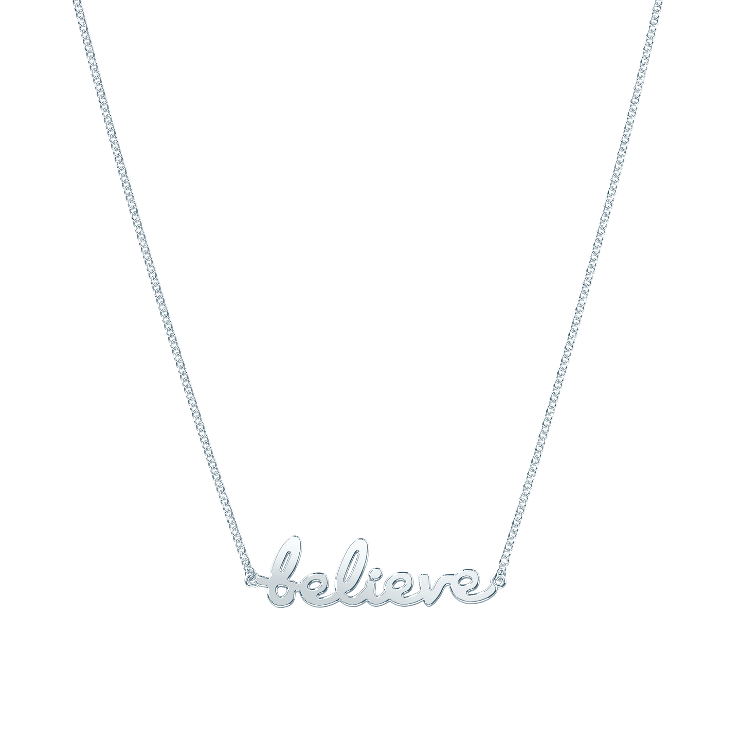 Tiary Believe Pendant, Sterling Silver