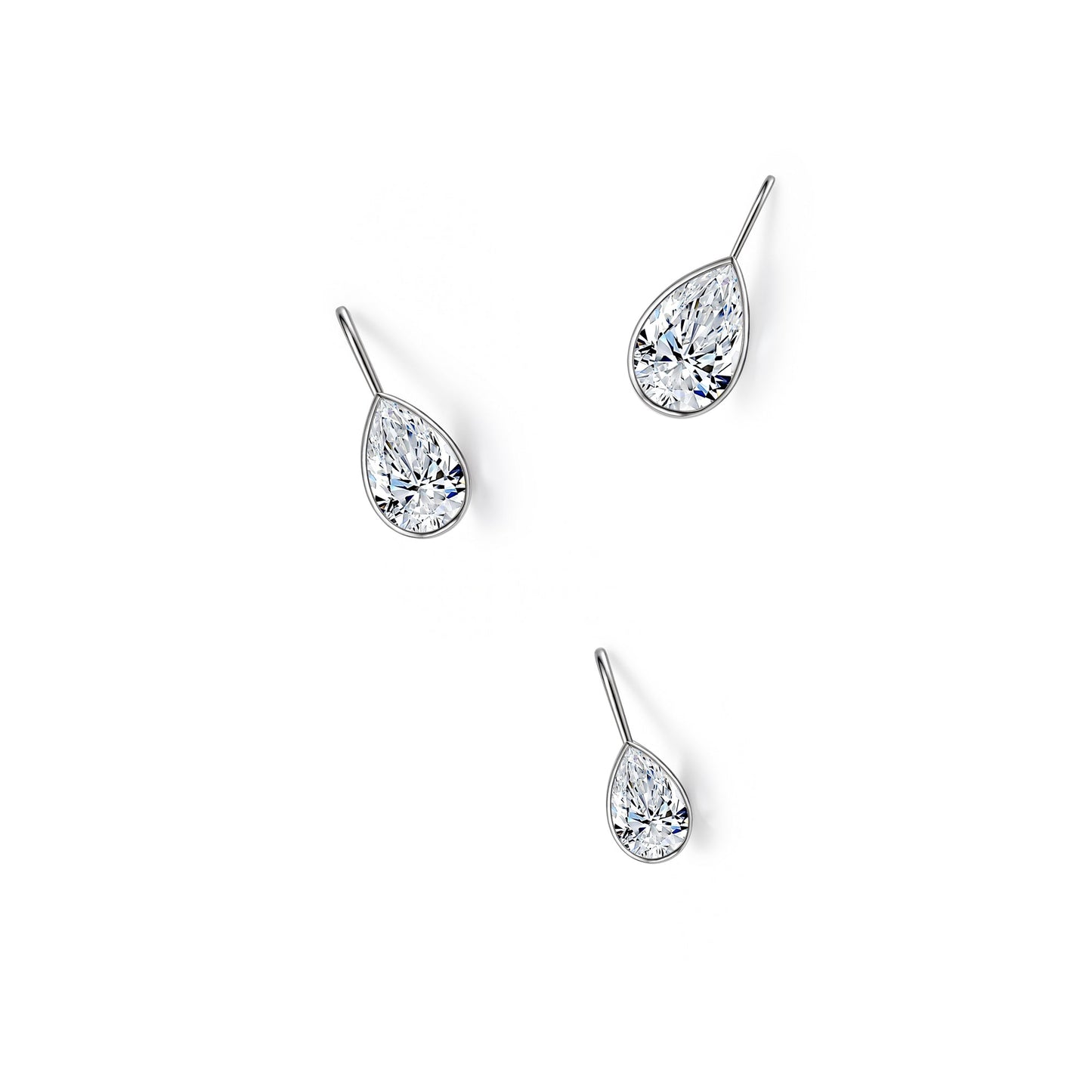 Multiple WaterDrop lab-grown diamonds displayed together