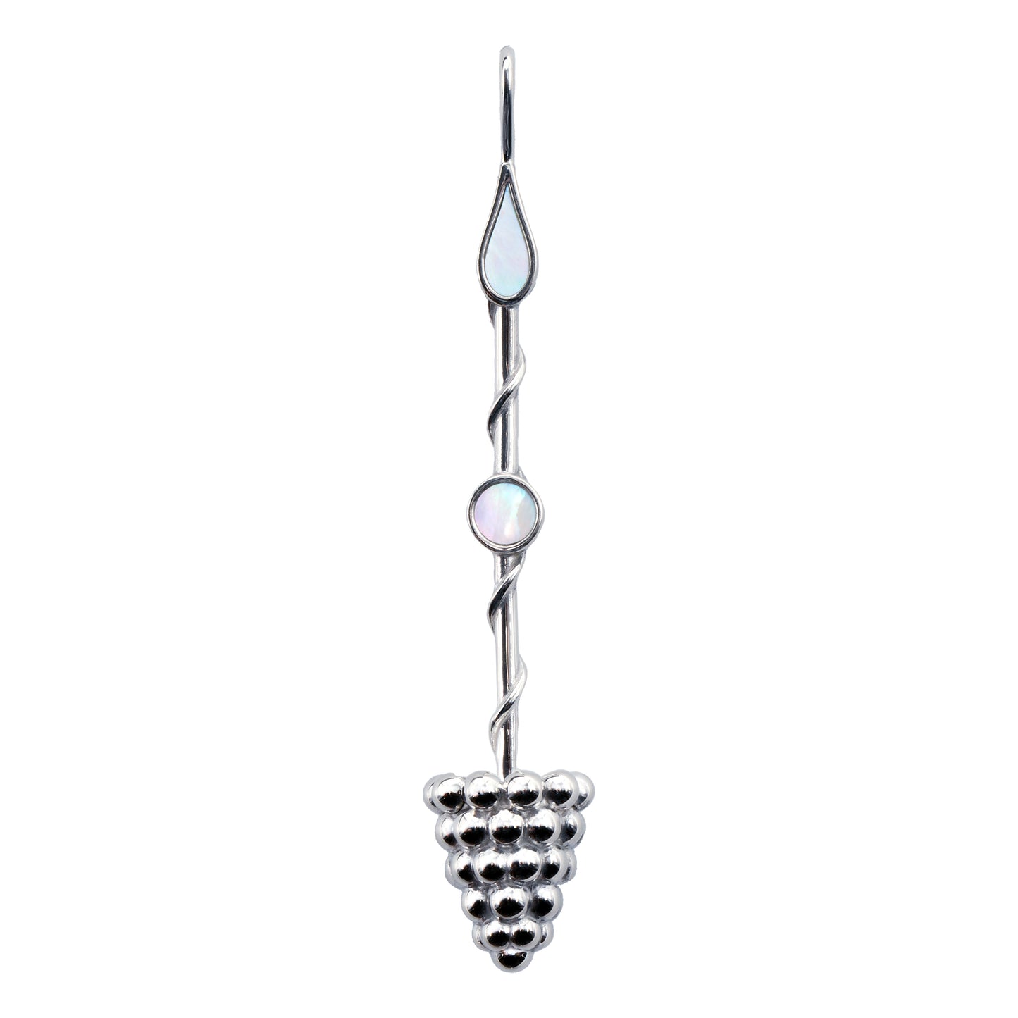 Prosperity Wand Pendant in Sterling Silver