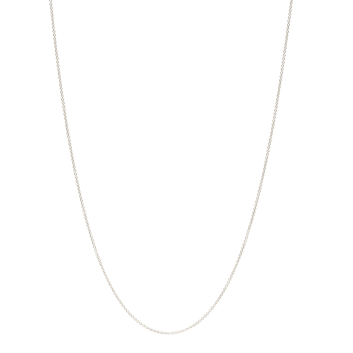 Roseate adjustable cable chain necklace in sterling silver