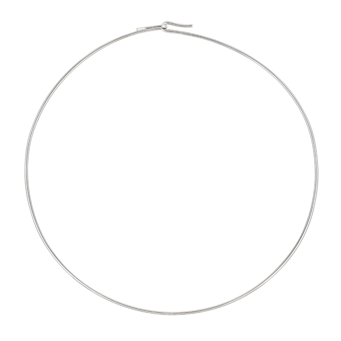 Roseate neck wire necklace in sterling silver