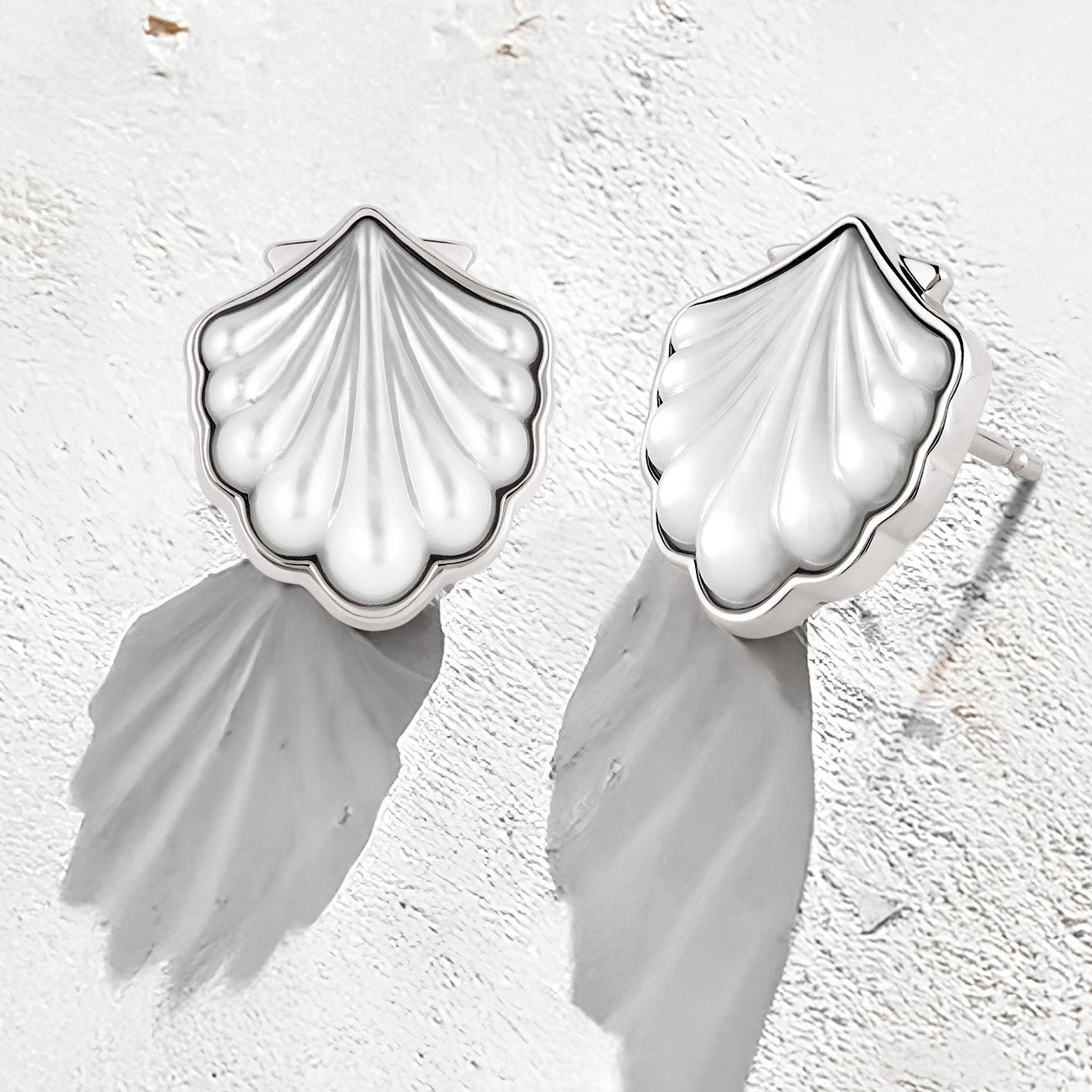 Shell Earrings in Sterling Silver