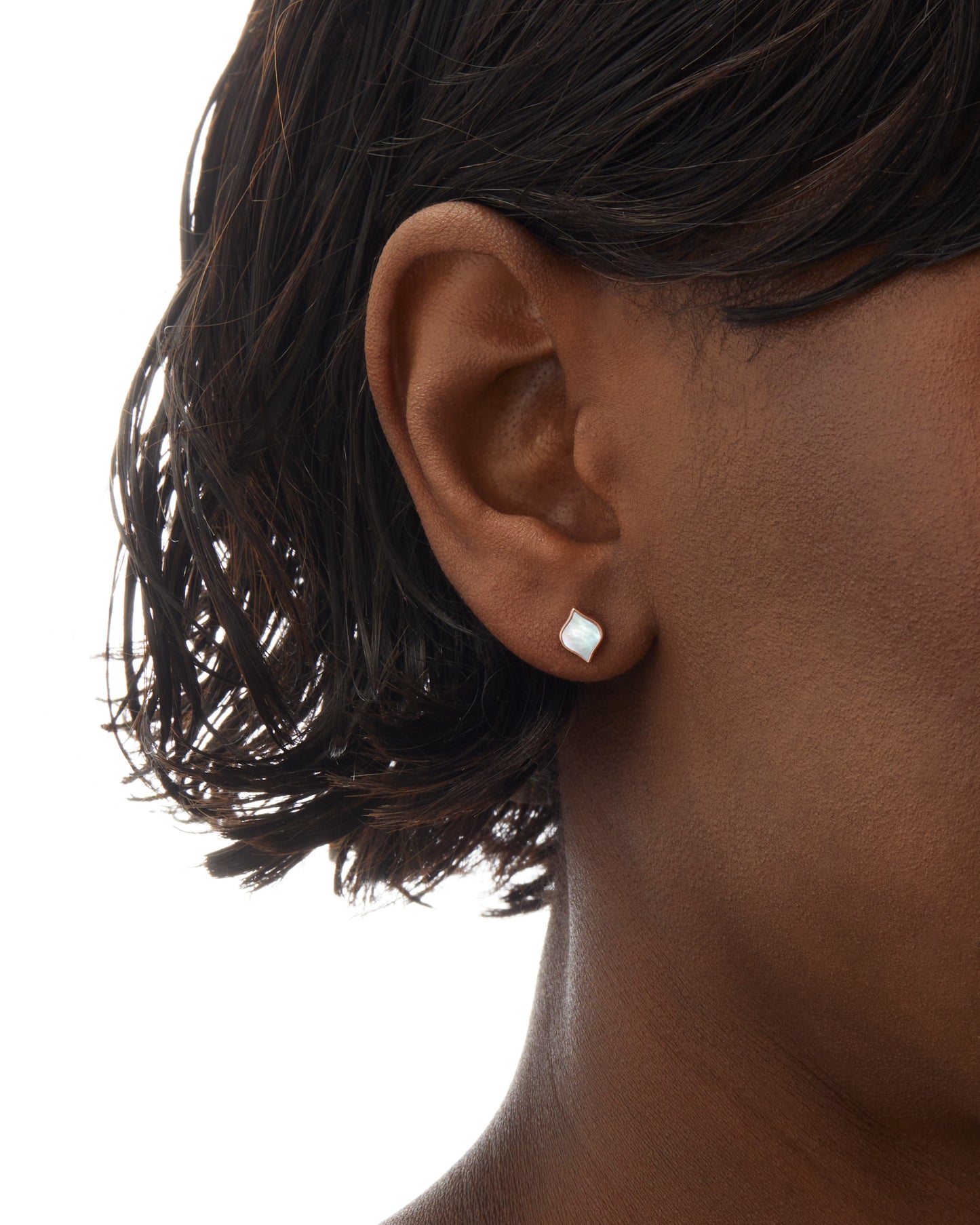 Unity Earrings 7mm in 18k Rose Gold
