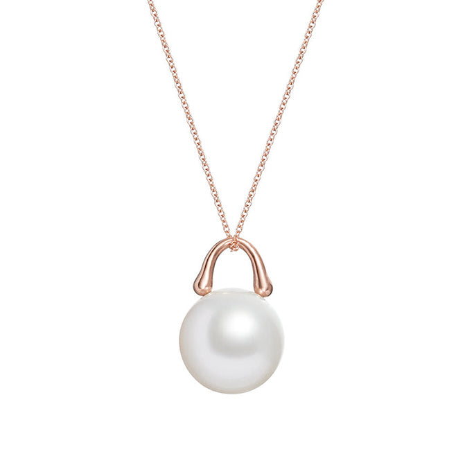 TreasureLock South Sea Pearl Pendant 14mm in 18k Rose Gold