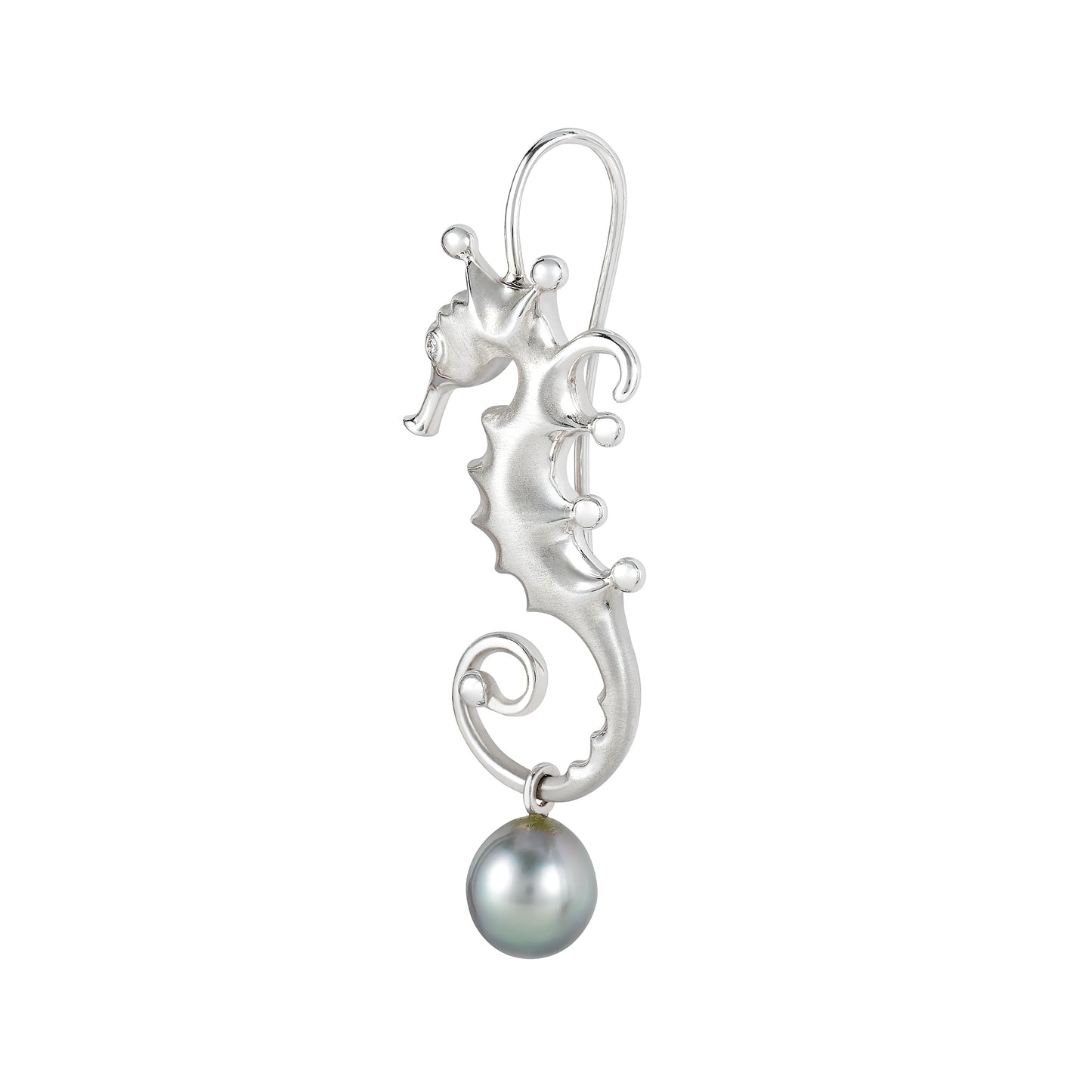 Angela Cummings Seahorse Pendant in Sterling Silver, Medium