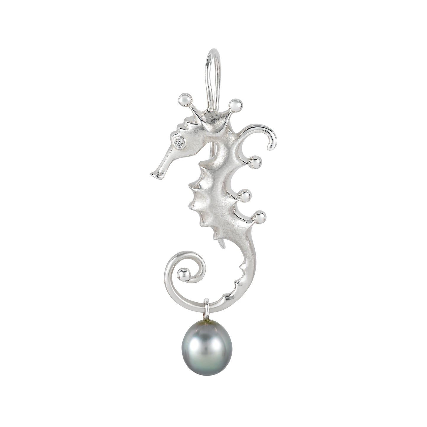 Angela Cummings Seahorse Pendant in Sterling Silver, Medium