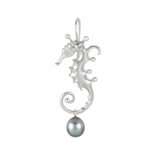 Angela Cummings Seahorse Pendant in Sterling Silver, Medium