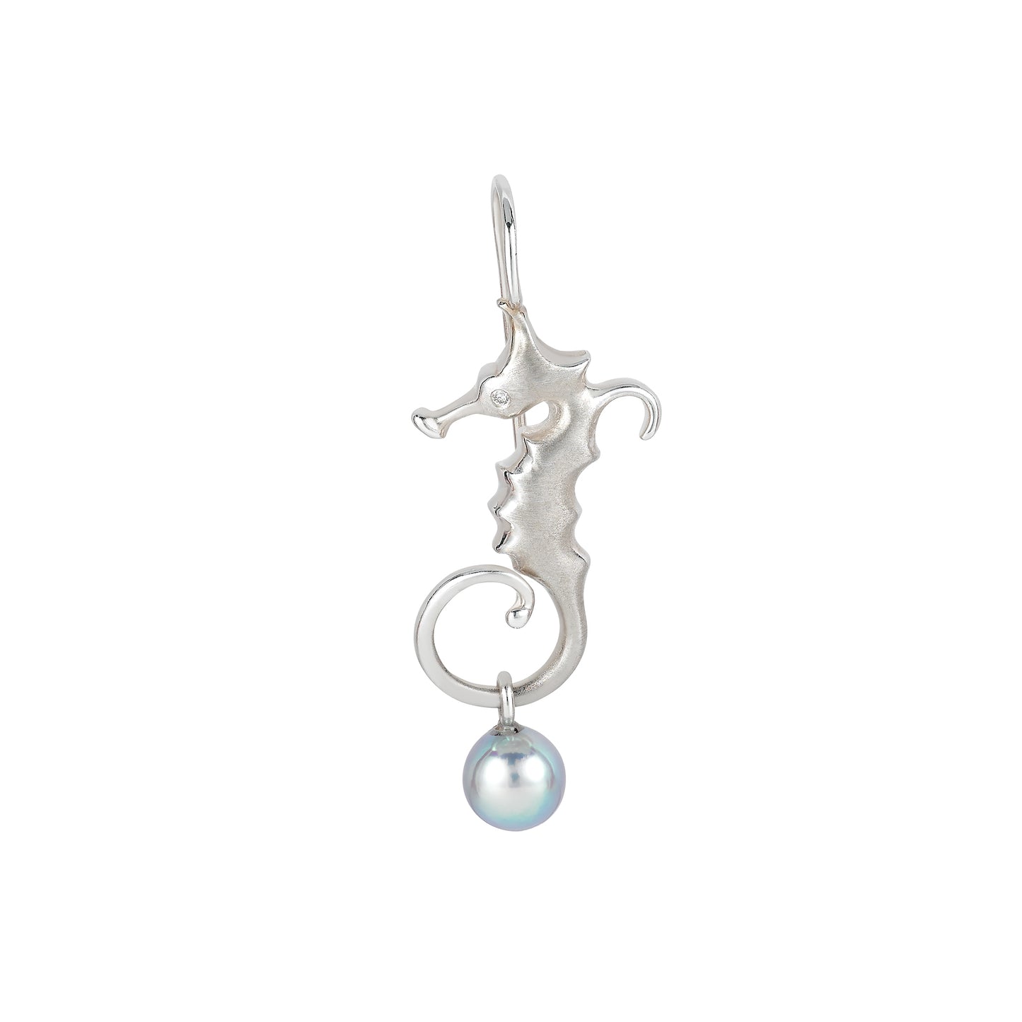 Angela Cummings Seahorse Pendant in Sterling Silver, Small