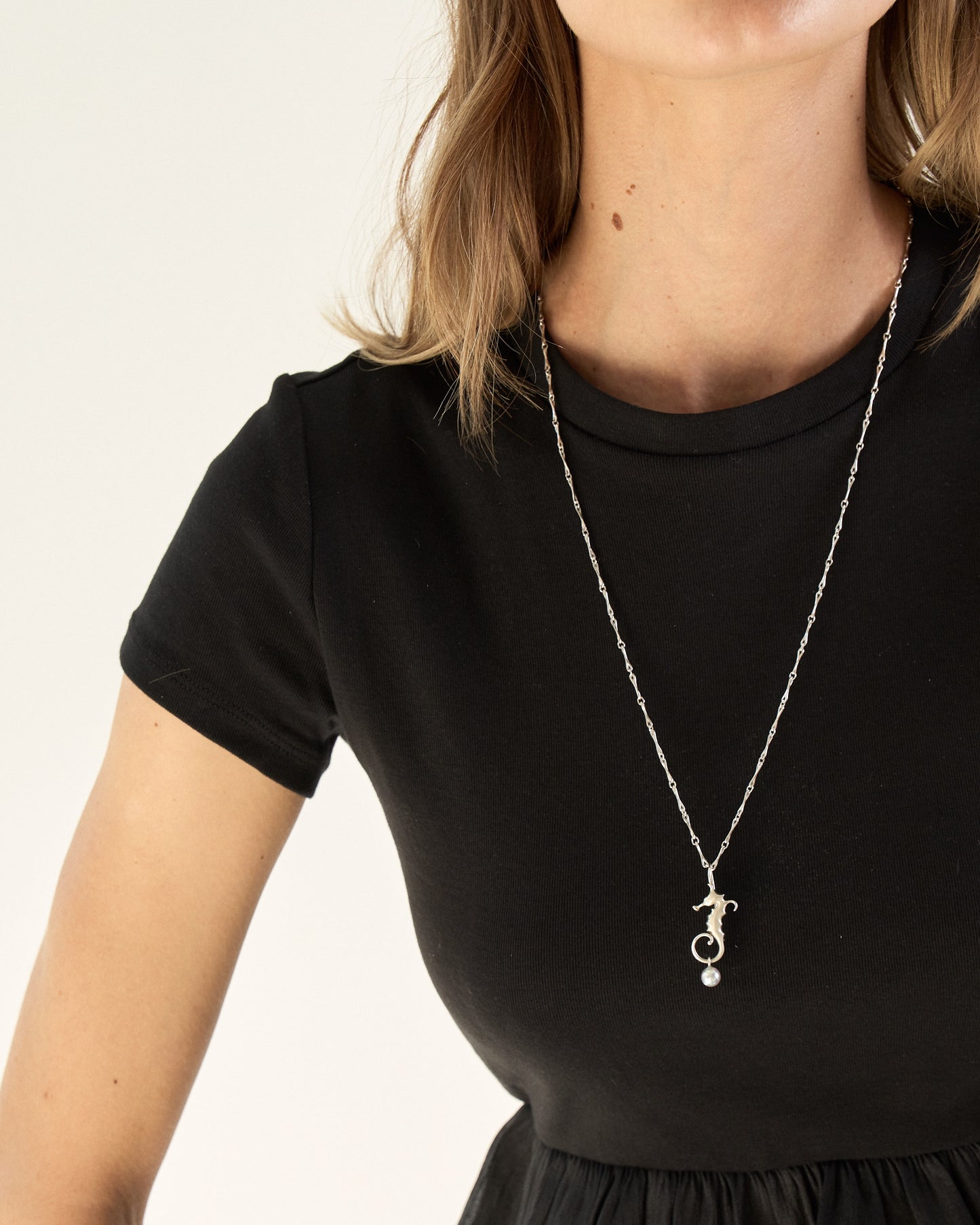 Angela Cummings Seahorse Pendant in Sterling Silver, Small