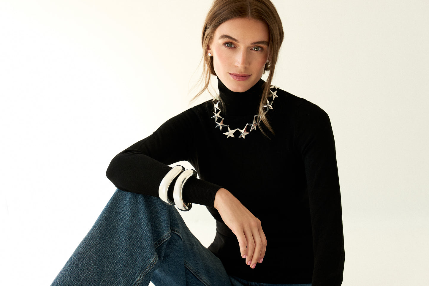 Angela Cummings Star Necklace in Sterling Silver, Large