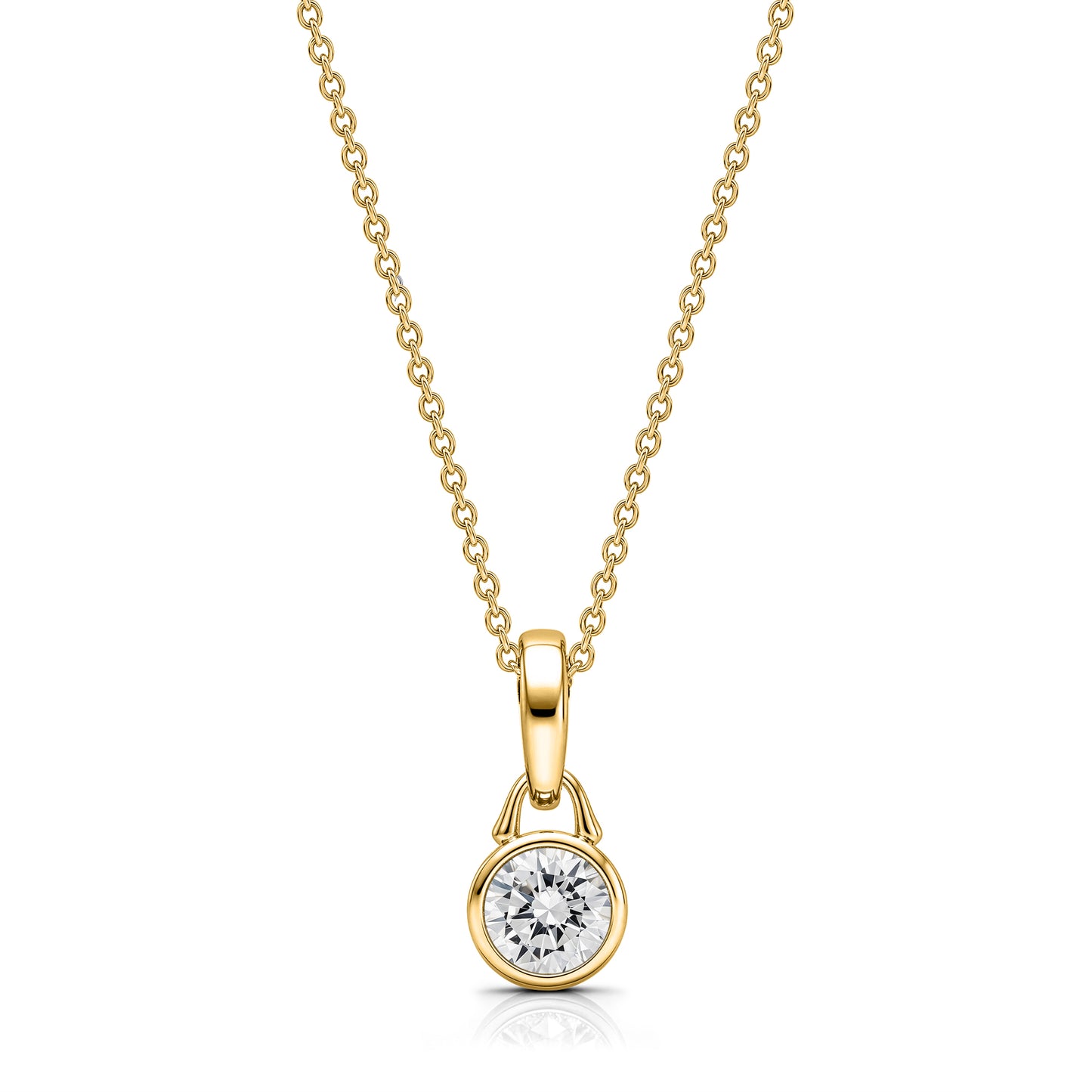 TreasureLock .5 ct Lab-Grown Round Diamond Pendant