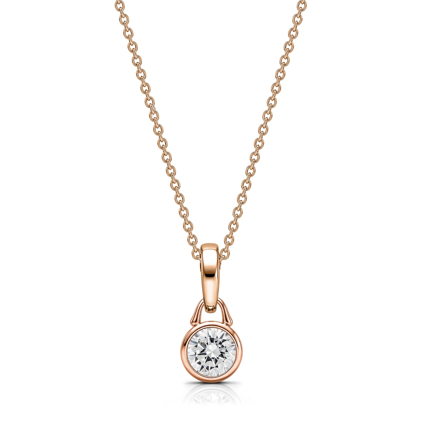 TreasureLock .5 ct Lab-Grown Round Diamond Pendant