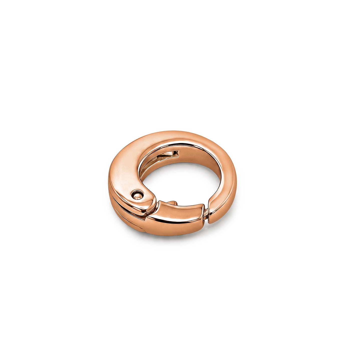 14k rose gold oval clasping link